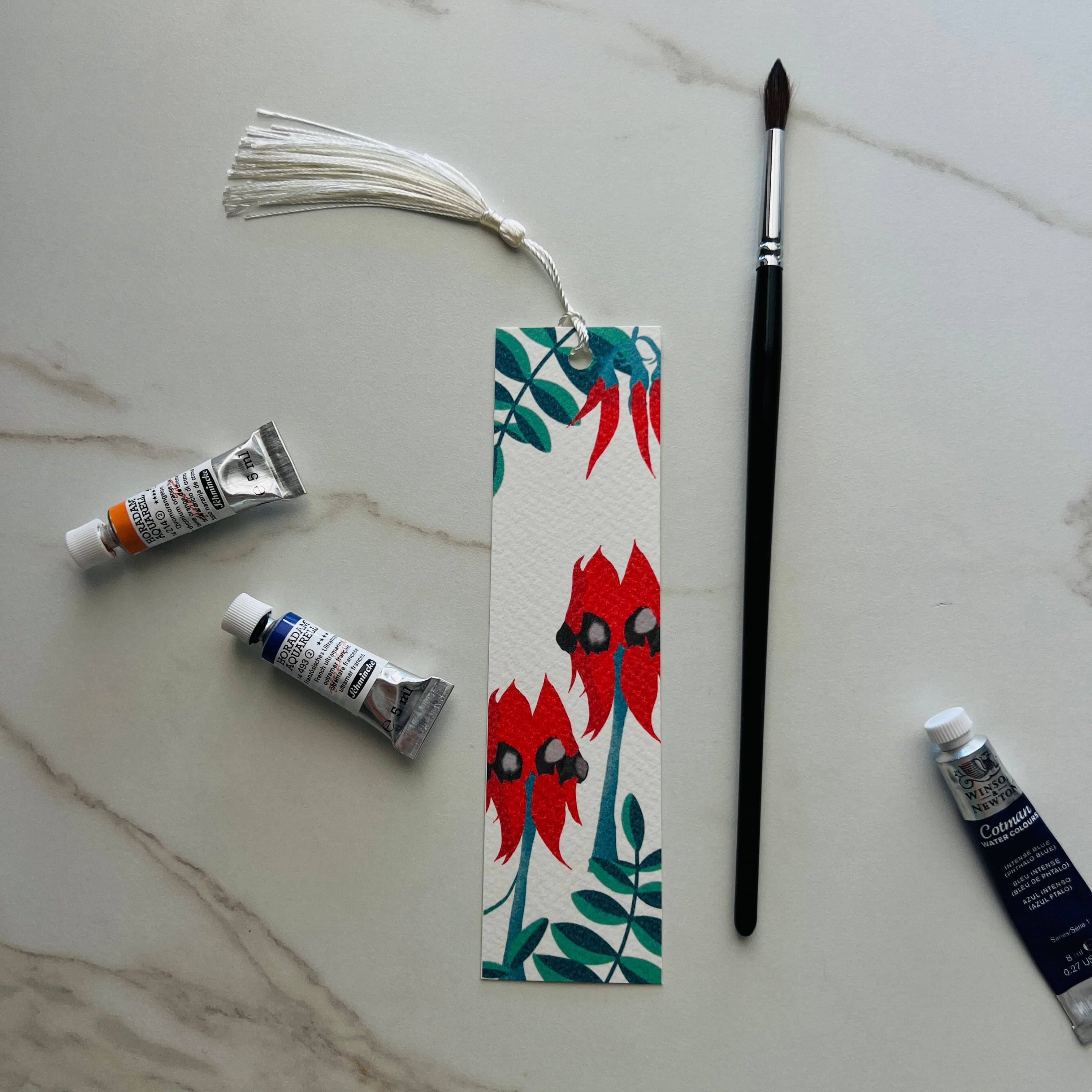 Sturt’s Desert Pea Bookmark