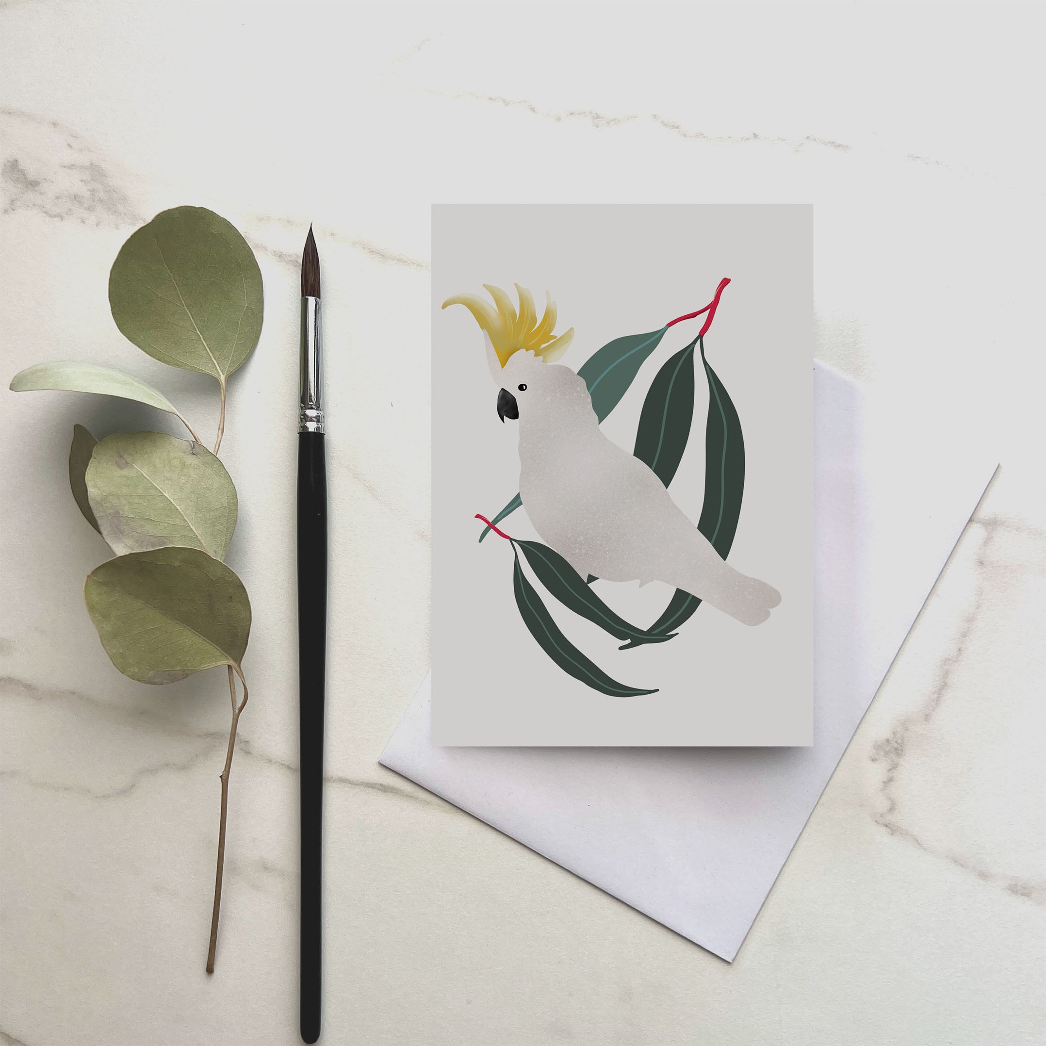 Cockatoo - Greeting Card