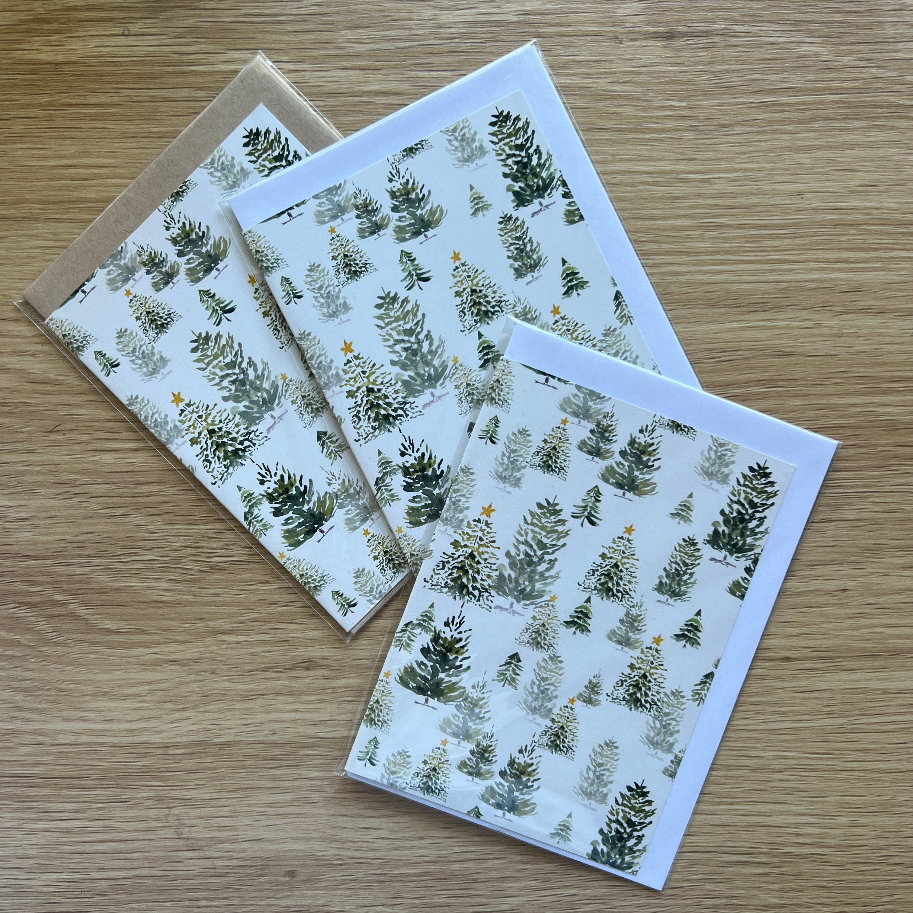 Christmas trees Greeting Card