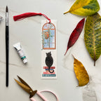 The pondering cat bookmark