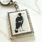 Magpie keyring