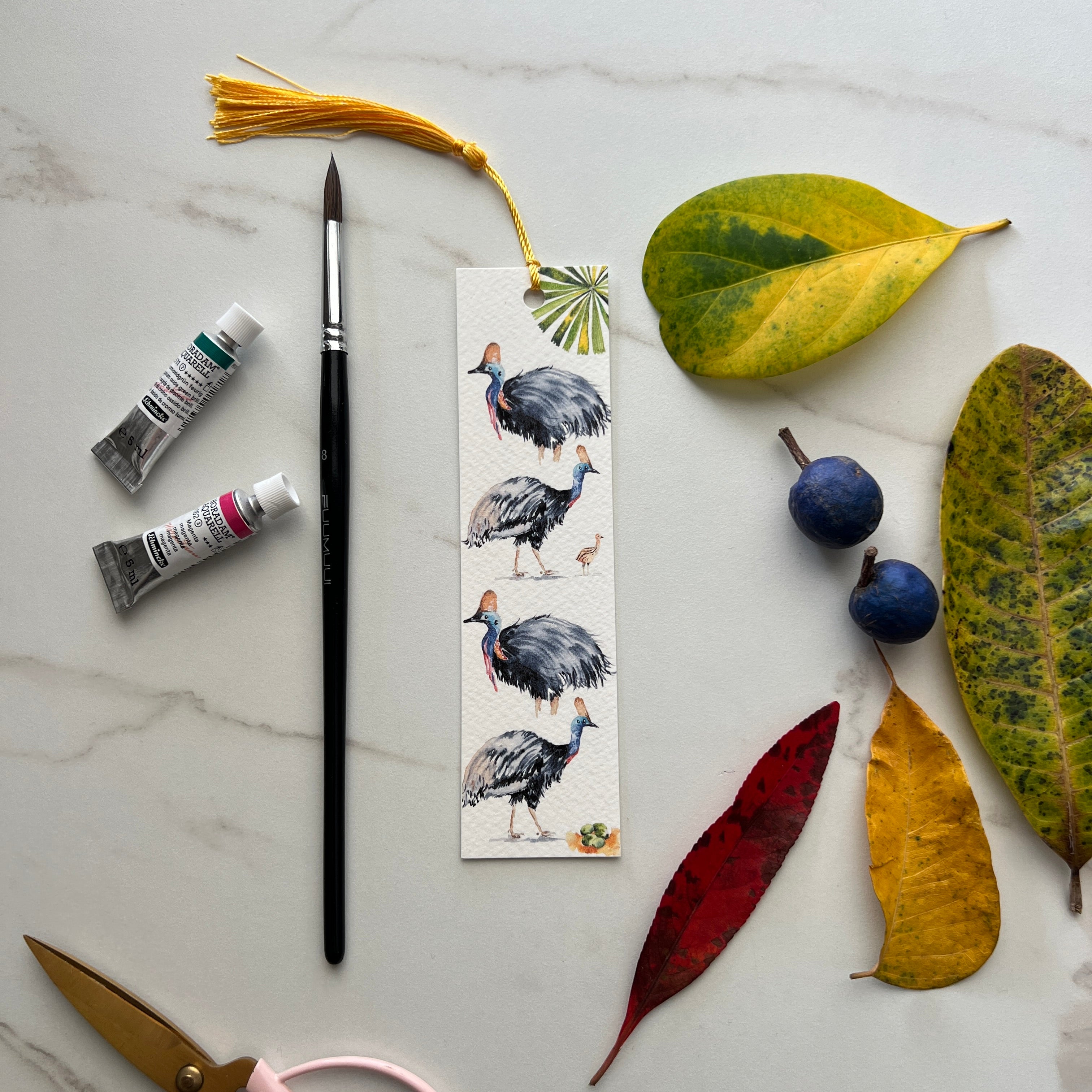Cassowary bookmark