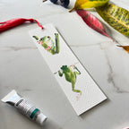 Green tree frog bookmark