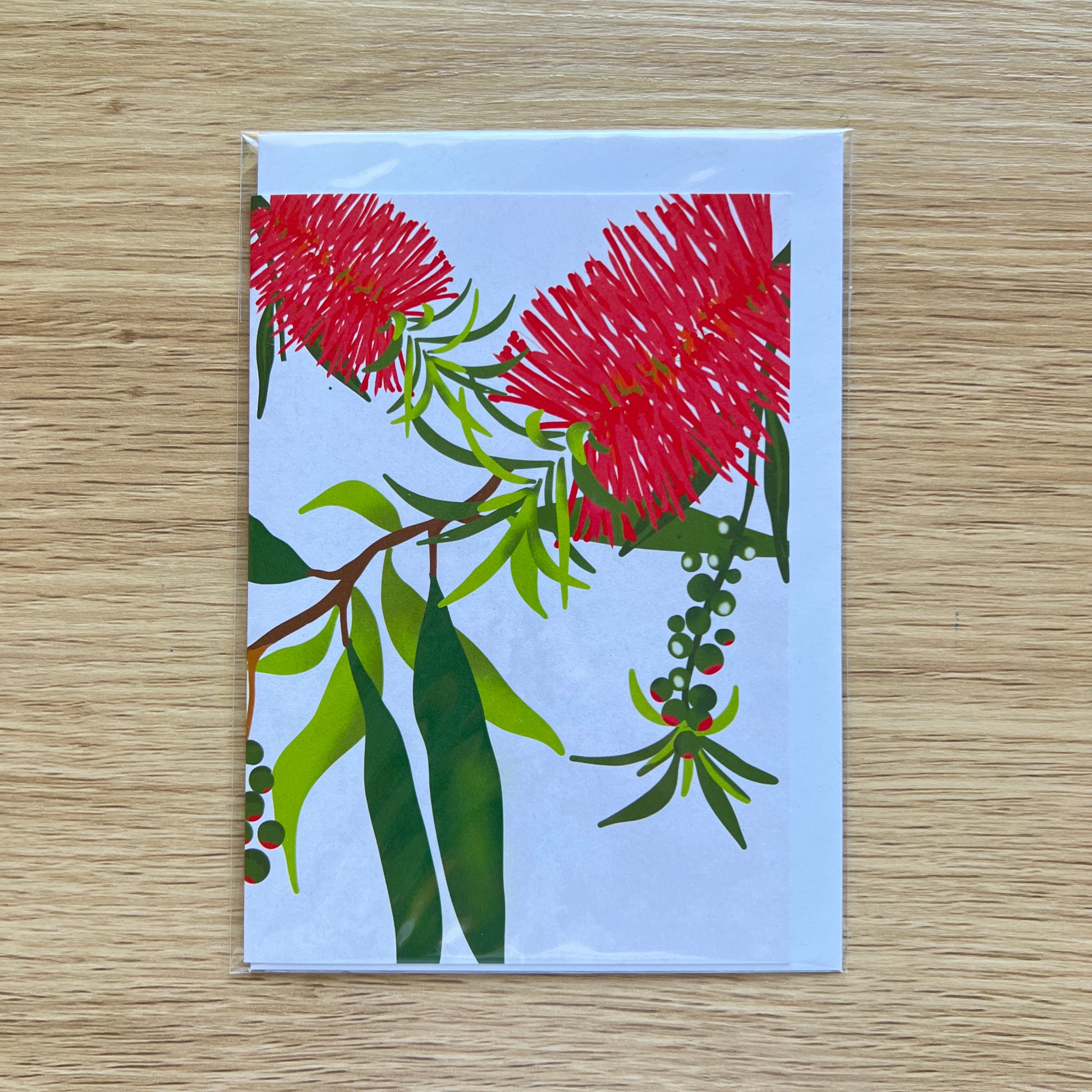 Bottlebrush branch - Greeting Card