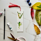 Green tree frog bookmark