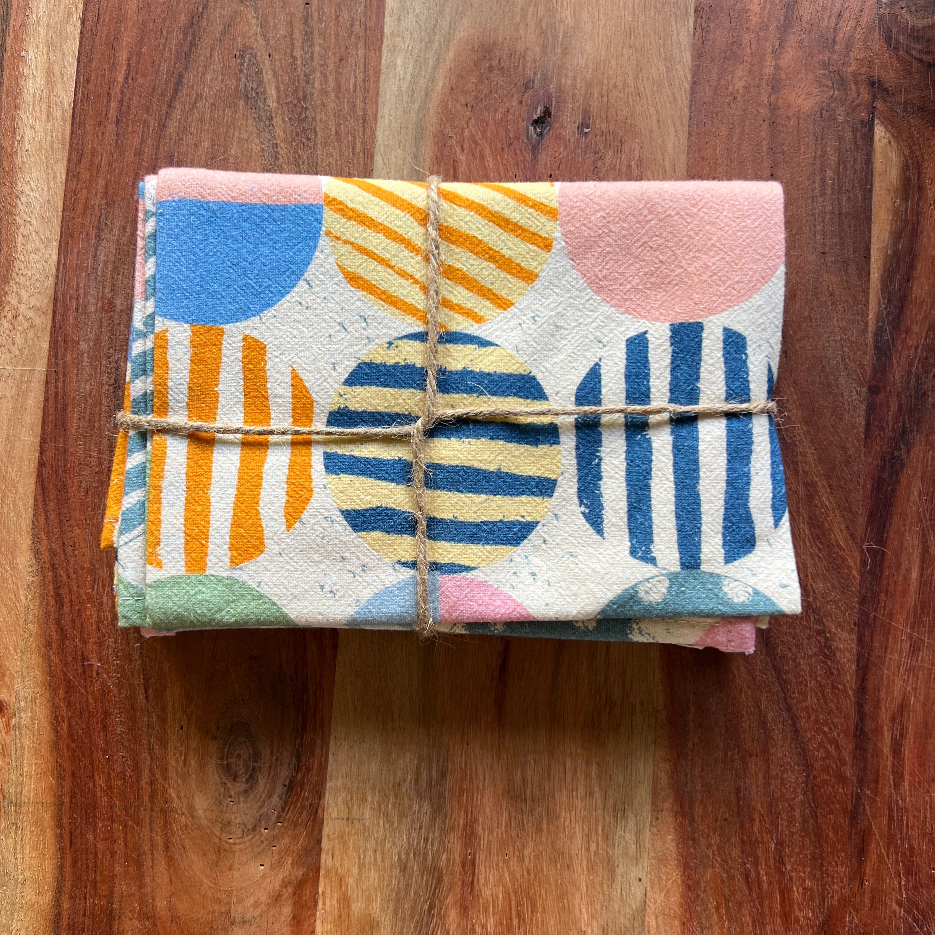 Squares and circles Tea Towel BUNDLE
