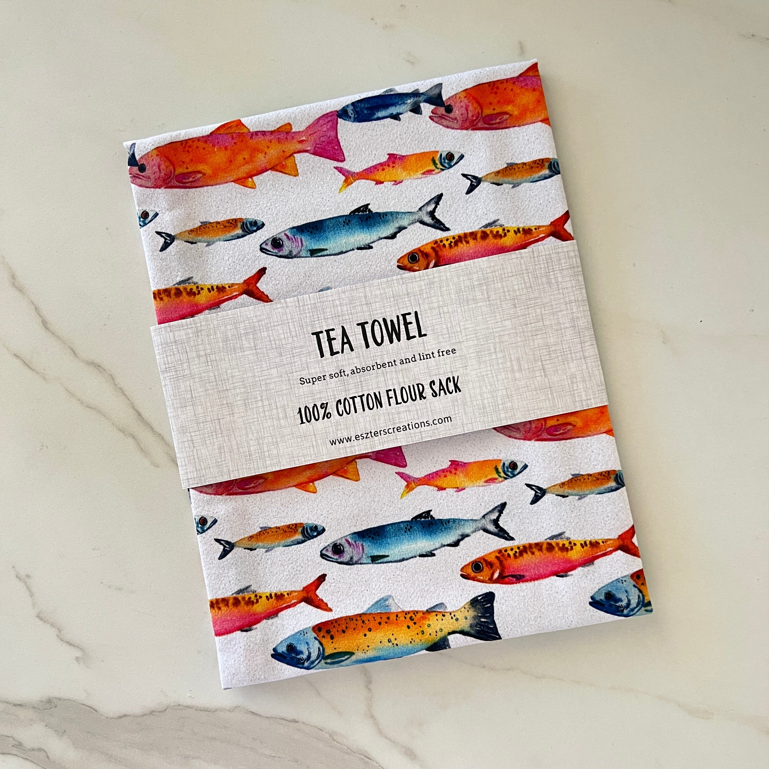Rainbow Trout Tea Towel
