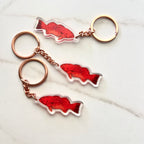 Coral trout keyring
