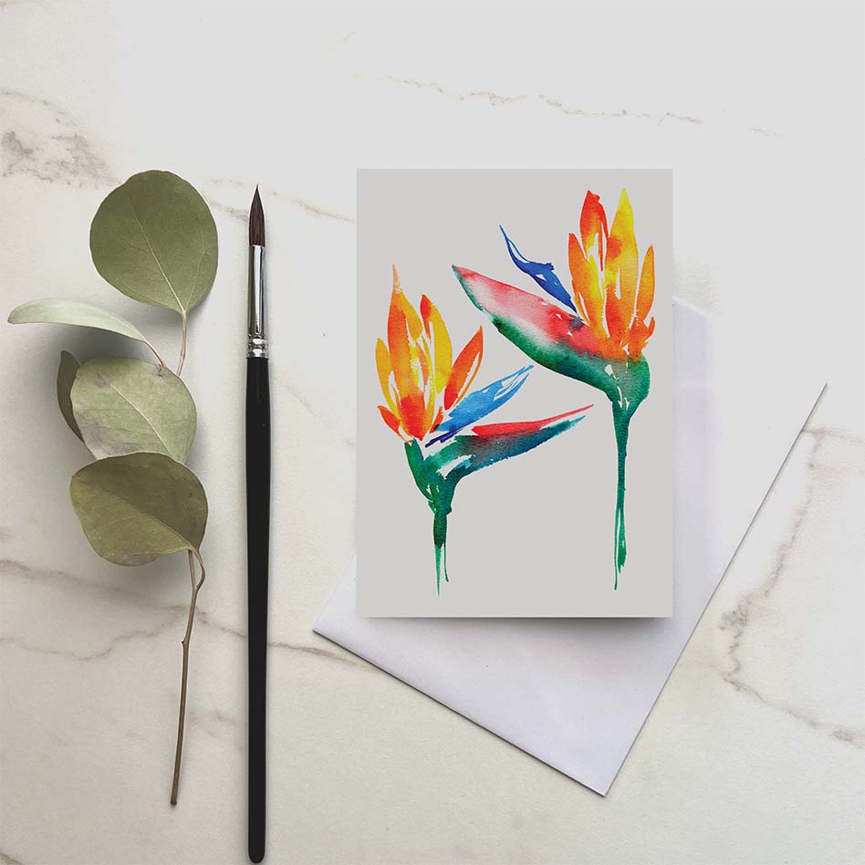 Birds of Paradise – Greeting Card