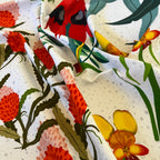 australian wildflowers on cotton soft tea towel