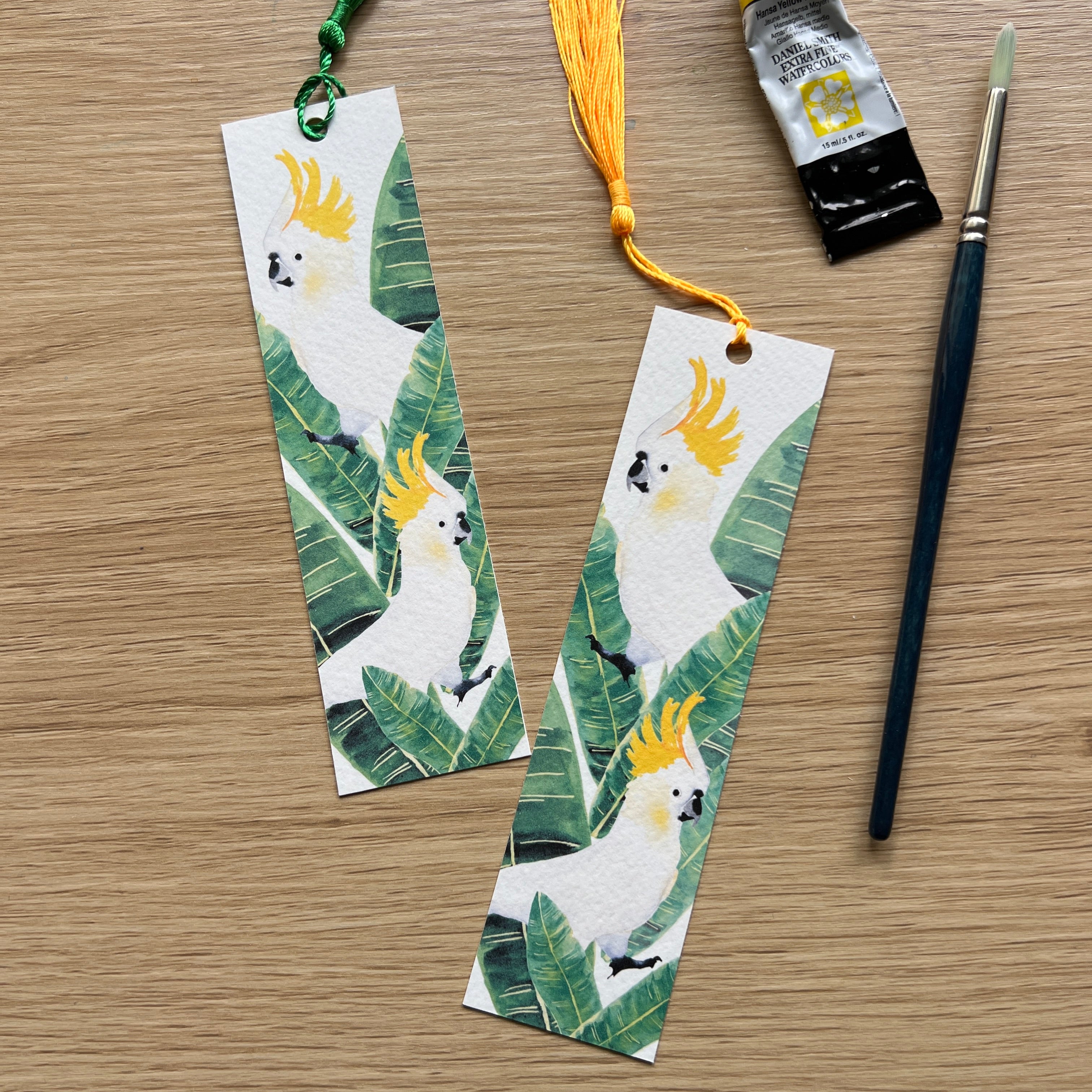 sulphur crested cockatoo bookmarks