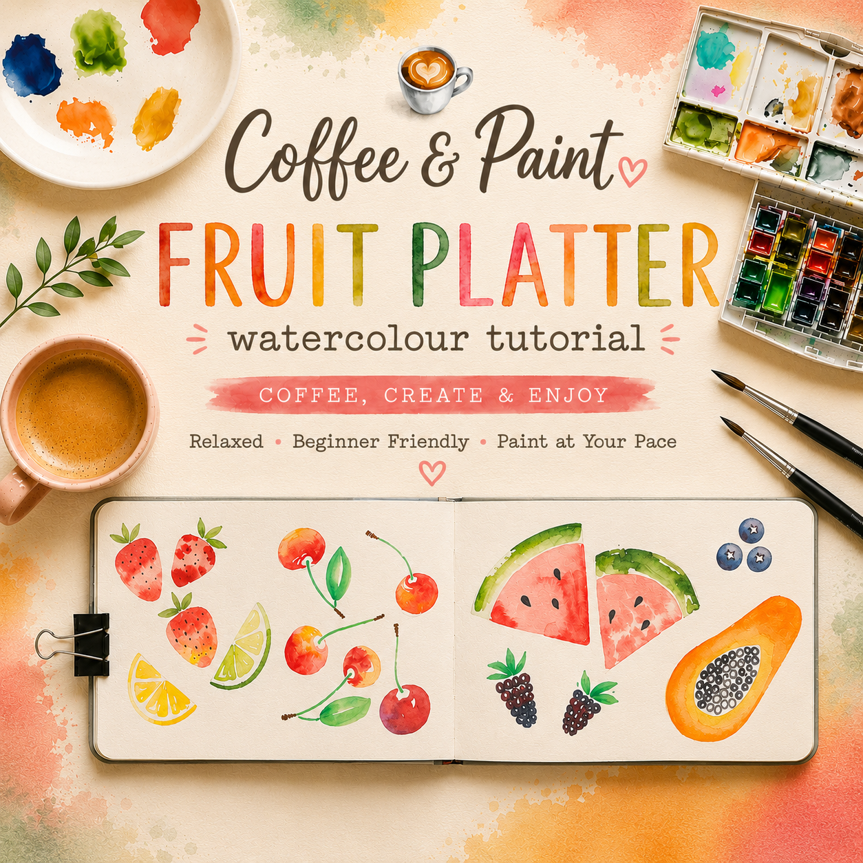 Coffee & Paint Series – Fruit Platter