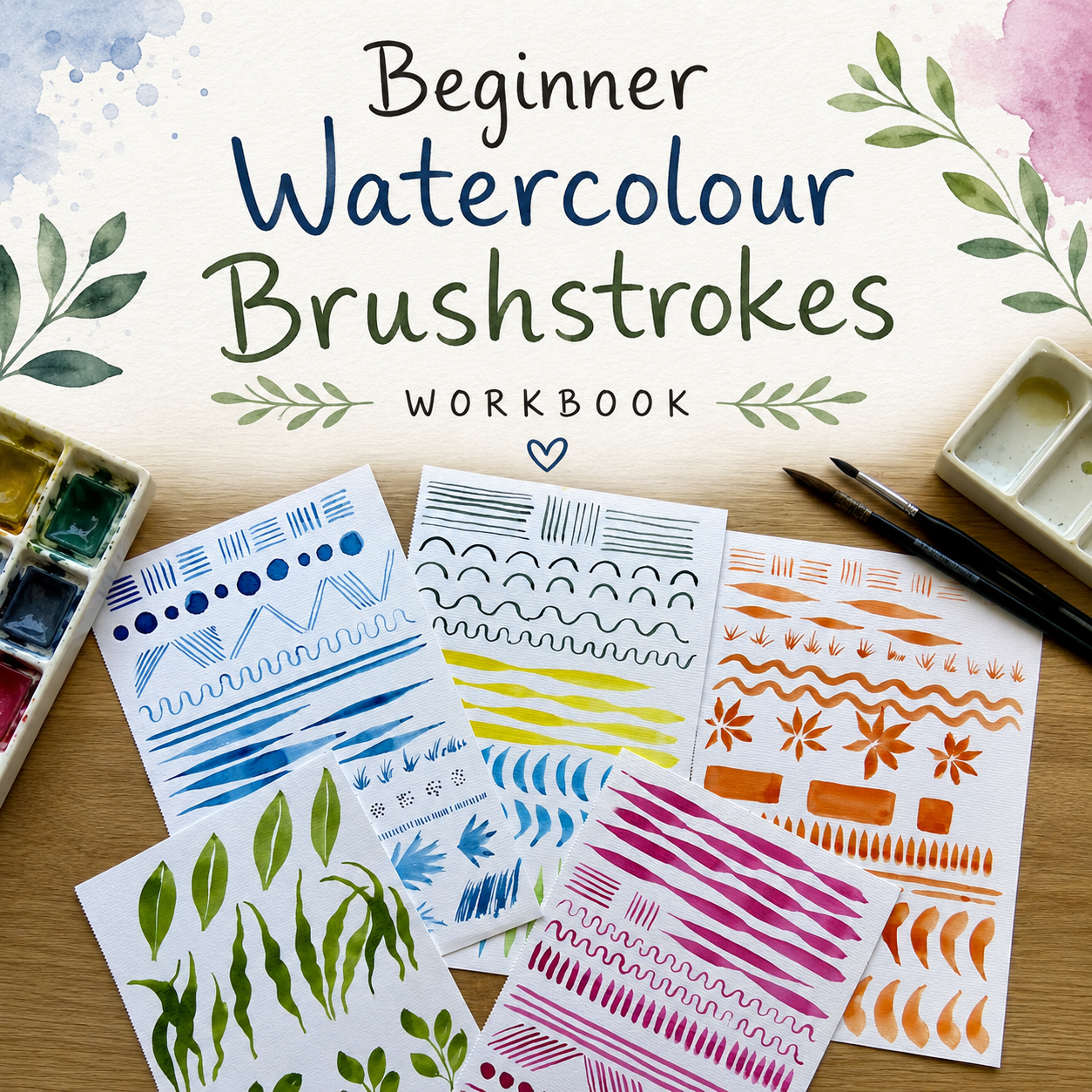 Watercolour Brushstrokes Workbook & Video