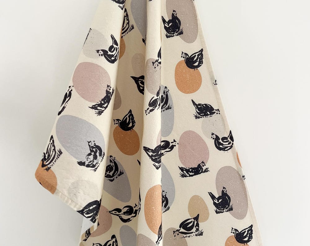 Chicken tea towel