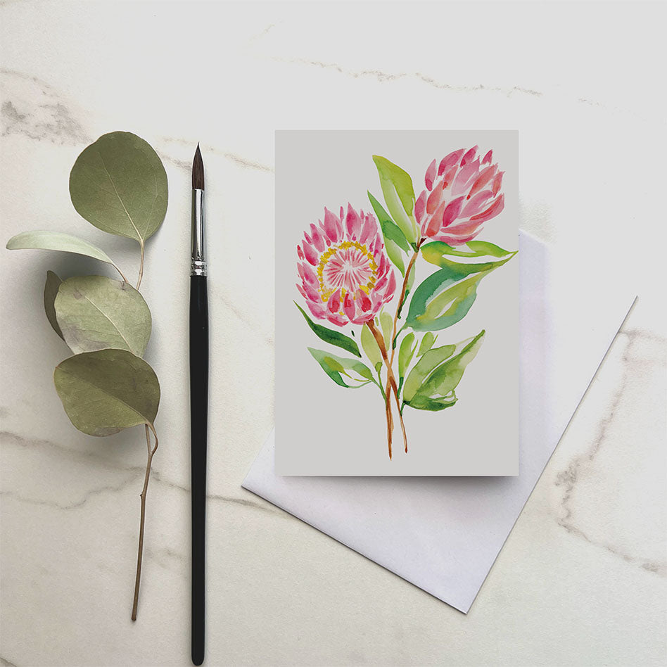 Protea - Greeting card