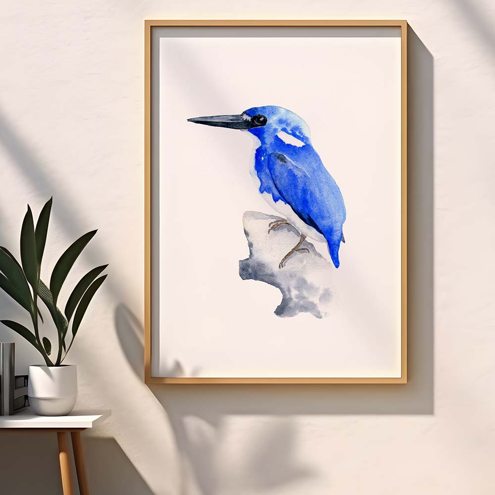 Little kingfisher - Art Print