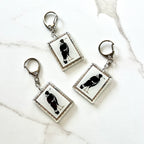 Australian magpie acrylic keychain for collingwood fans