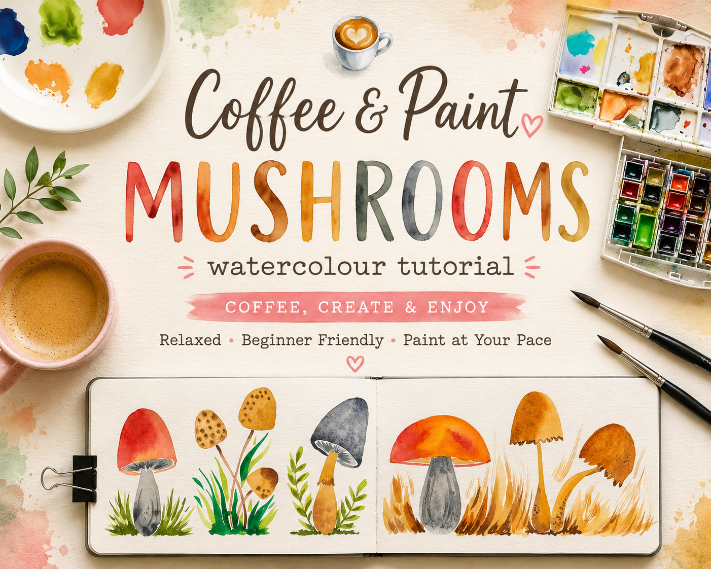 Coffee & Paint Series – Mushrooms