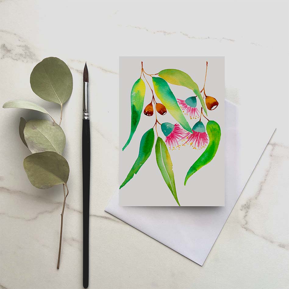 Silver Princess - Eucalyptus Greeting Card