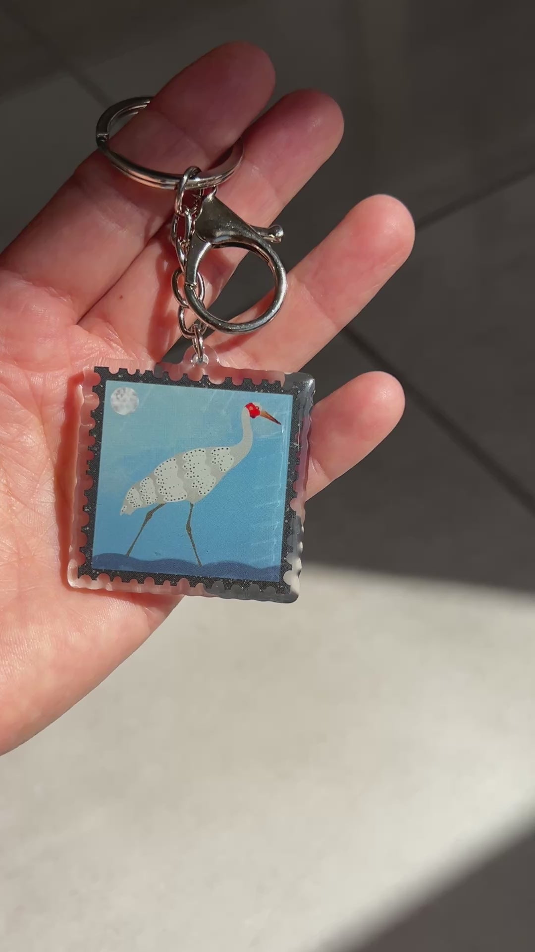 Brolga keyring