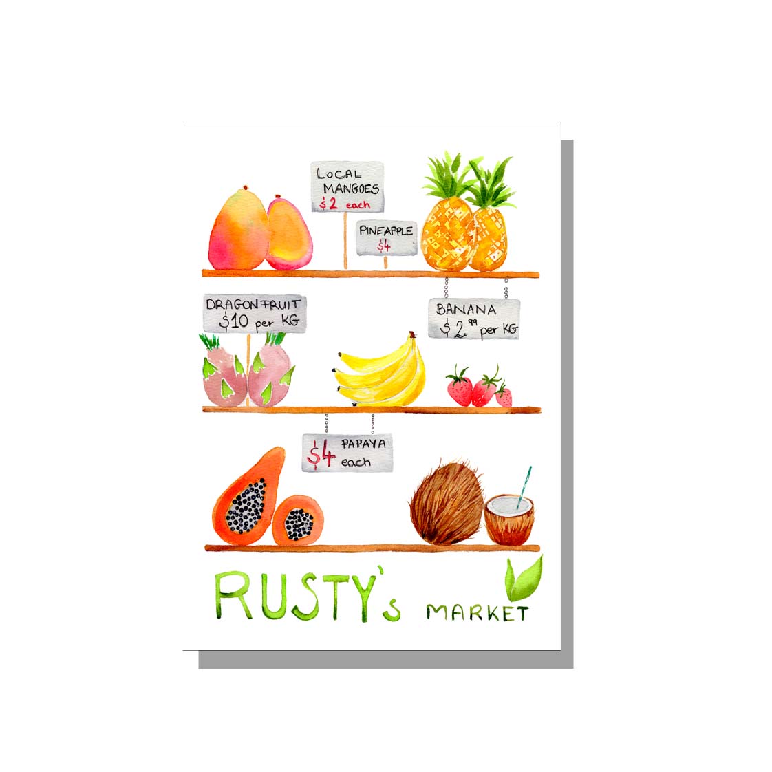 Rusty's Market Postcard