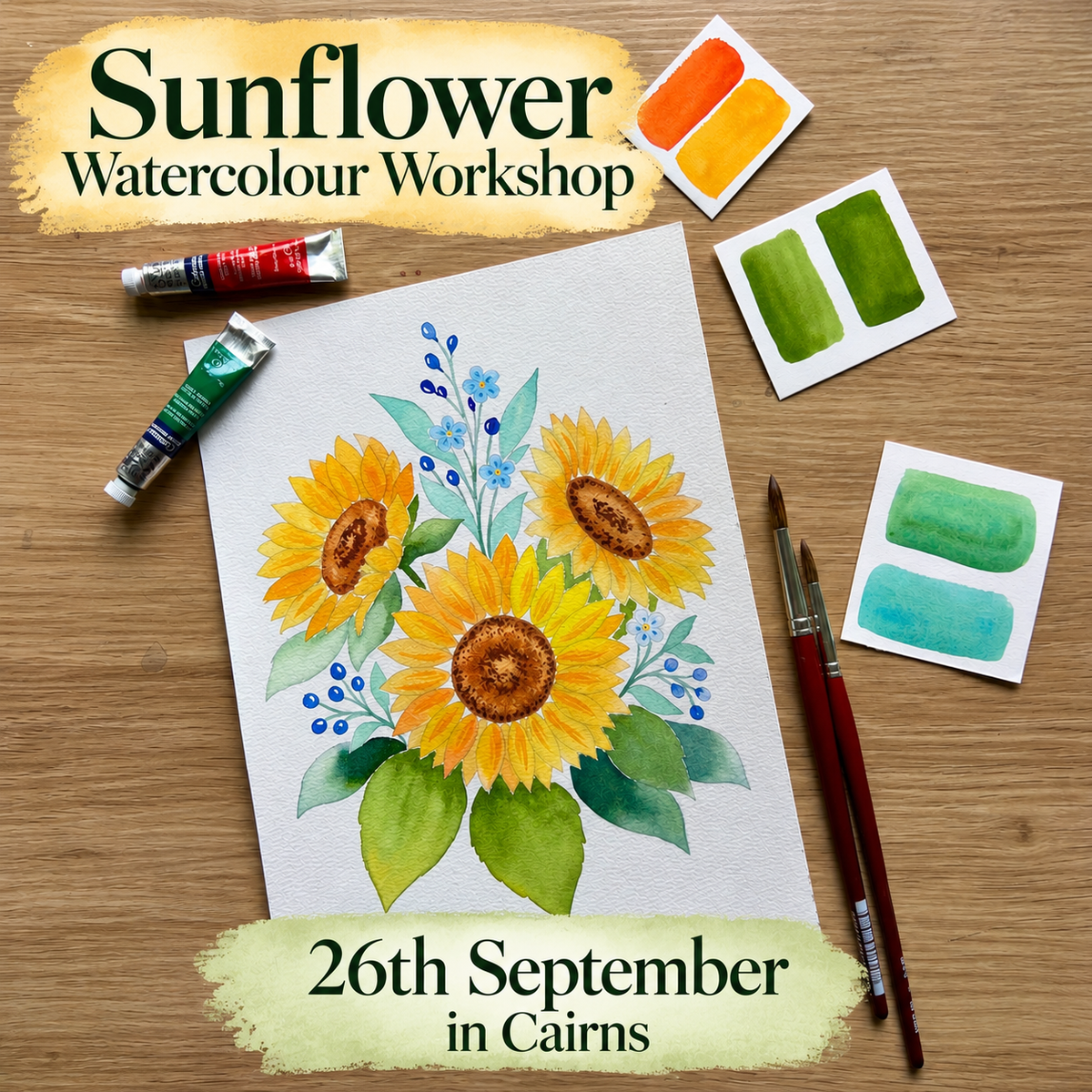 Sunflower Watercolour Workshop - 26 September