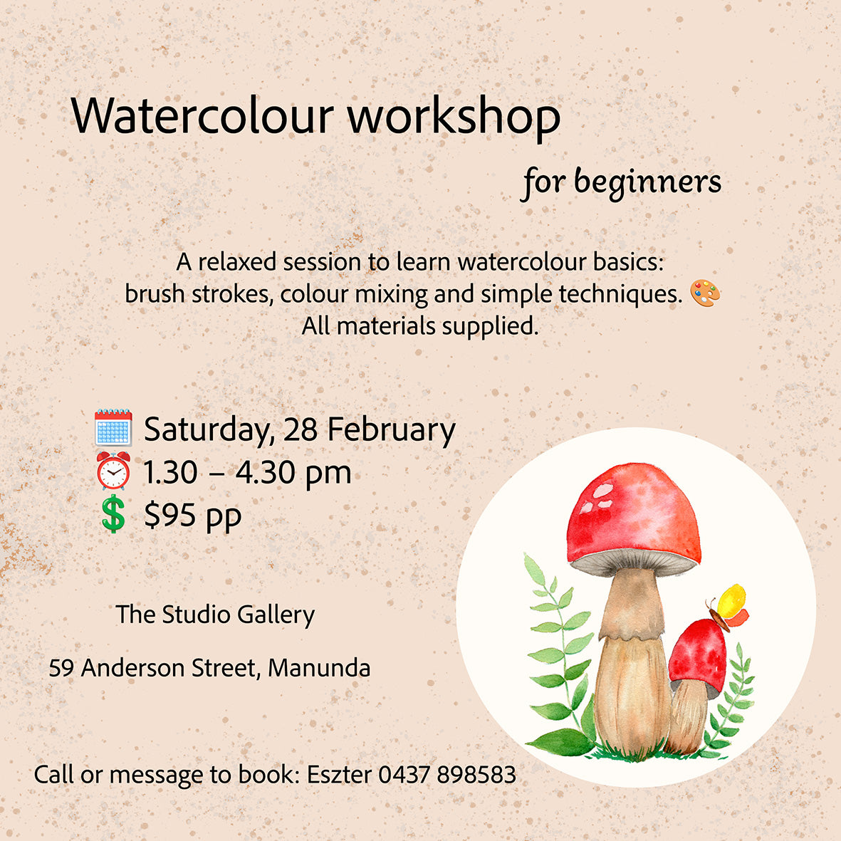 Watercolour workshop for beginners